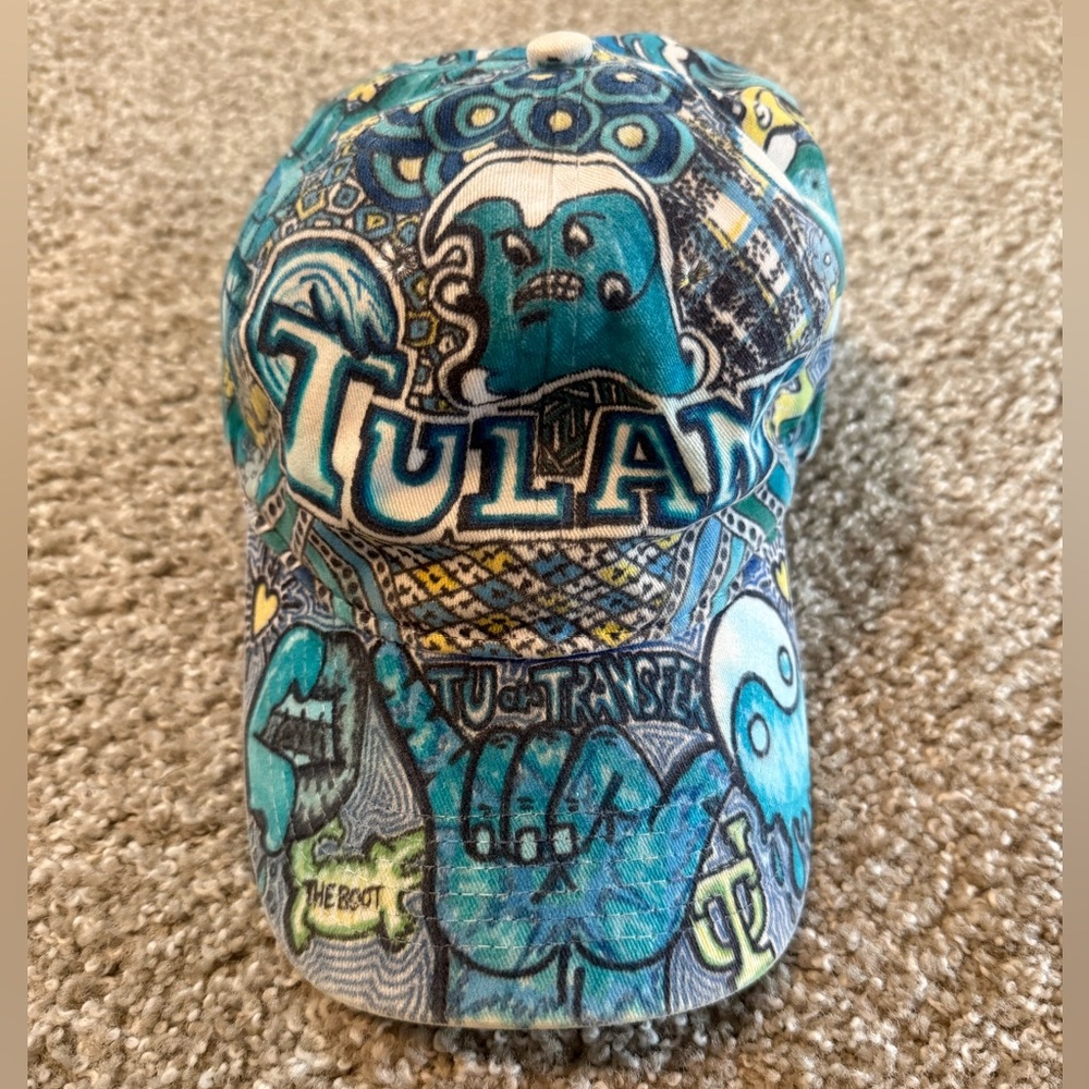 COPY - Hand made Tulane green wave hat